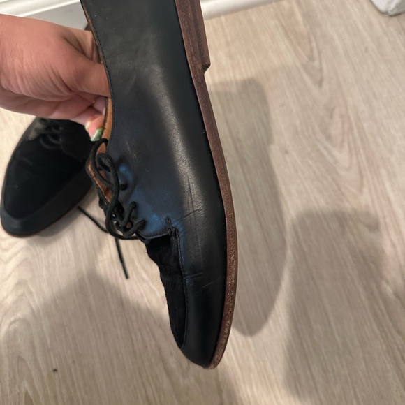 MADEWELL black suede Alex Oxford place up shoe - Picture 7 of 9
